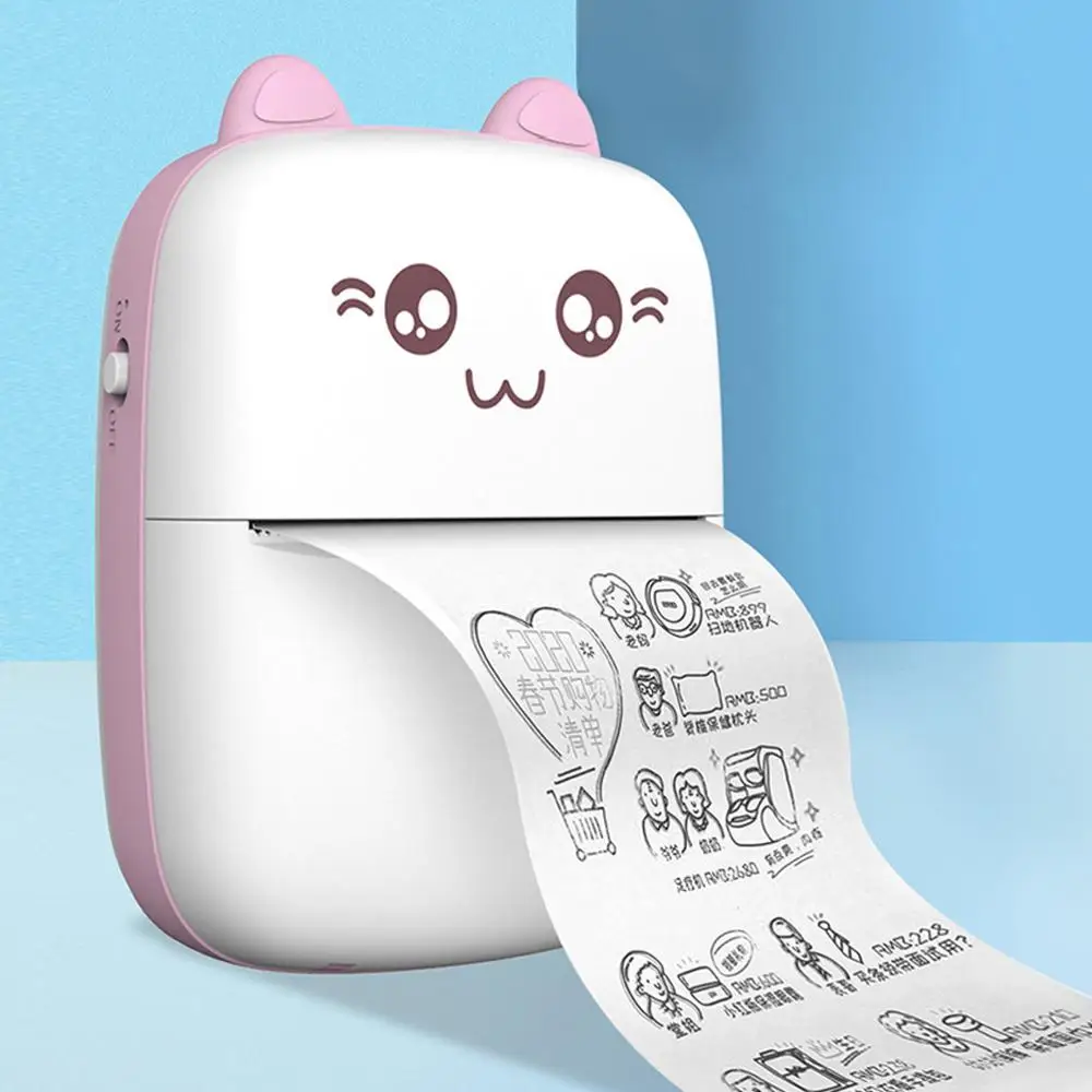 Photo Bluetooth-compatible Thermal Printer Cartoon Portable Mobile Note 58mm 2inch A6 Peripage for Android | Компьютеры и офис