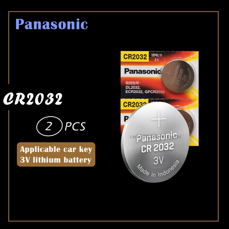 2 шт. оригинальный новый аккумулятор для PANASONIC cr2032 3 в кнопочный элемент батарейки