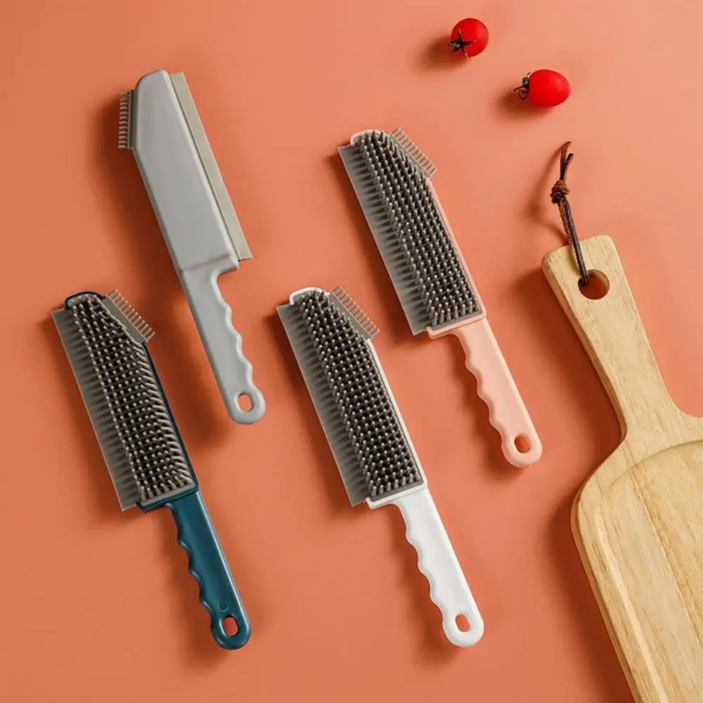 

Long Handle Tile Brush Reusable Tile Windows Gap Hearth Soft Bristles Brush Anti Slip Handle Tile Grout Cleaning Brush for Home