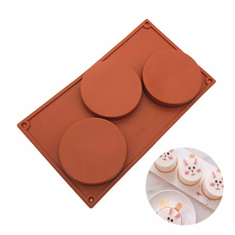 Форма для торта с 3 отверстиями силиконовая форма пирога из смолы выпечки