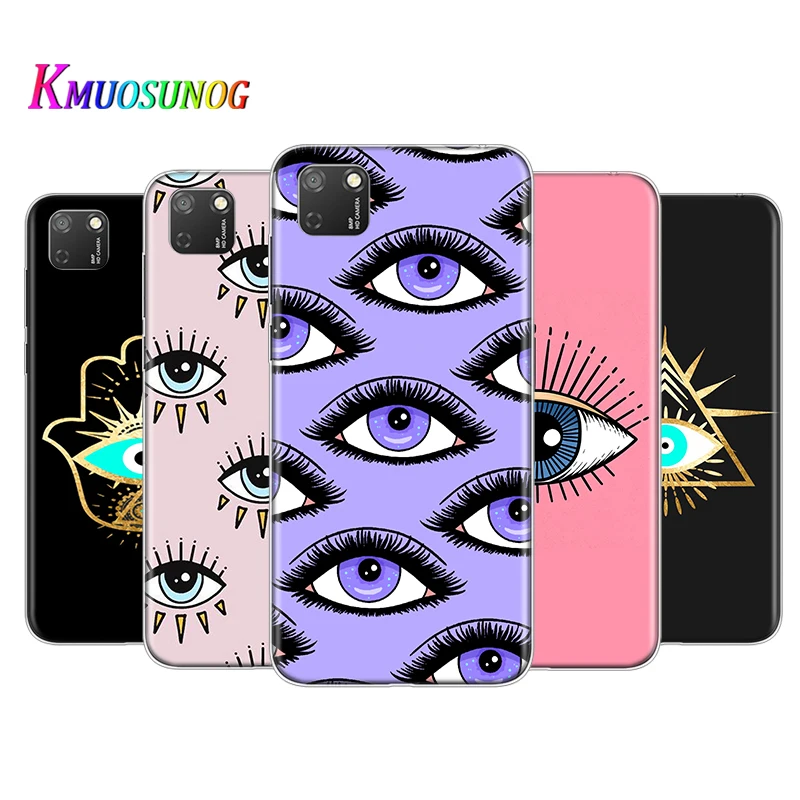 

Transparent Cover Funny eyes Pattern For Honor 9 9S 9A 9C 9X 9N 9i V9 10 10i 10X X10 Lite Pro Shockproof Phone Case