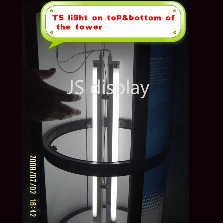 Портативные поворотные башни 10 футов подсветка выставочные стенды выдвижные