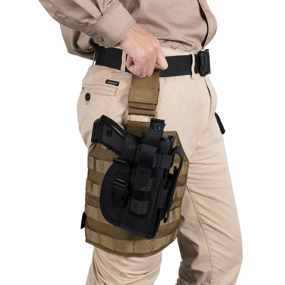 EXCELLENT ELITE SPANKER Outdoor Tactical Legs Hanging Plate Hunting Leg Panel Molle Military Portable Sets Slingshot | Спорт и