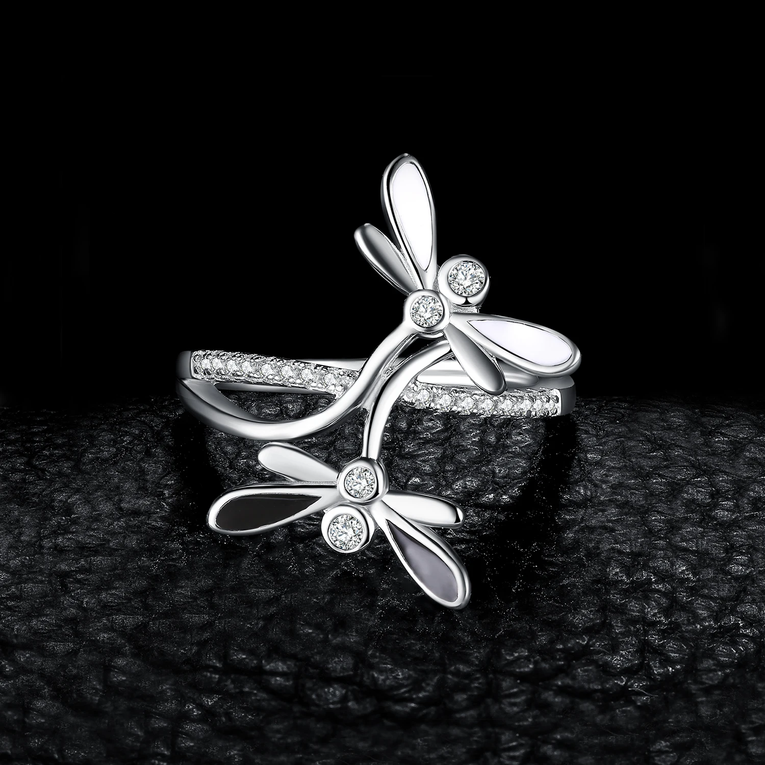 JewelryPalace Dragonfly Cubic Zirconia Rings 925 Sterling Silver for Women Stackable Ring Jewelry Fine | Украшения и аксессуары