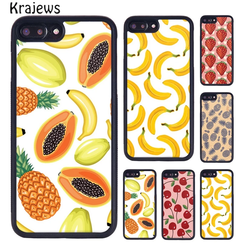 Krajedies, новый чехол с фруктами, коллекция Pinapple, чехол для iPhone 5, 6 S, 7, 8 Plus, 11 Pro, X, XR, XS Max, samsung Galaxy S6, S7, S8, S9, S10