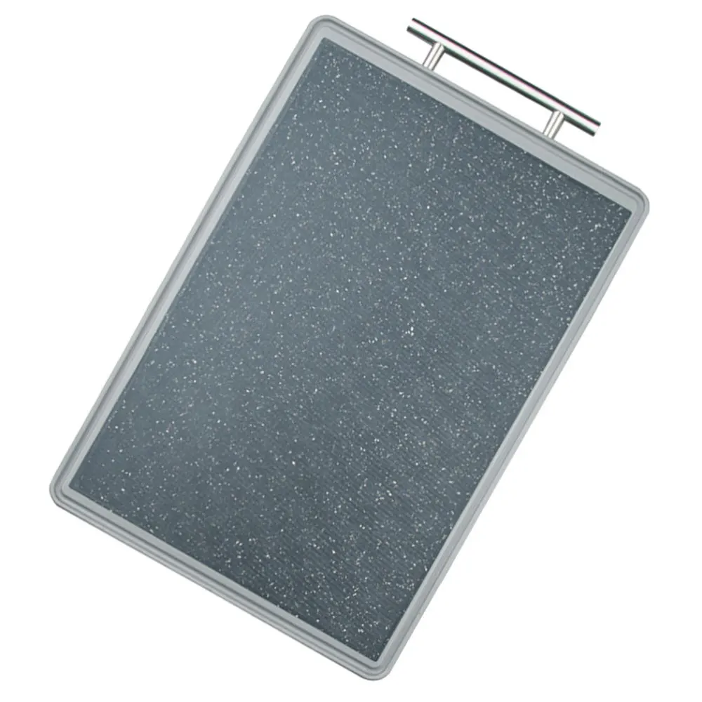 

1Pc Stainless Steel Chopping Board Kitchen Cutting Board Kitchenware (Silver)