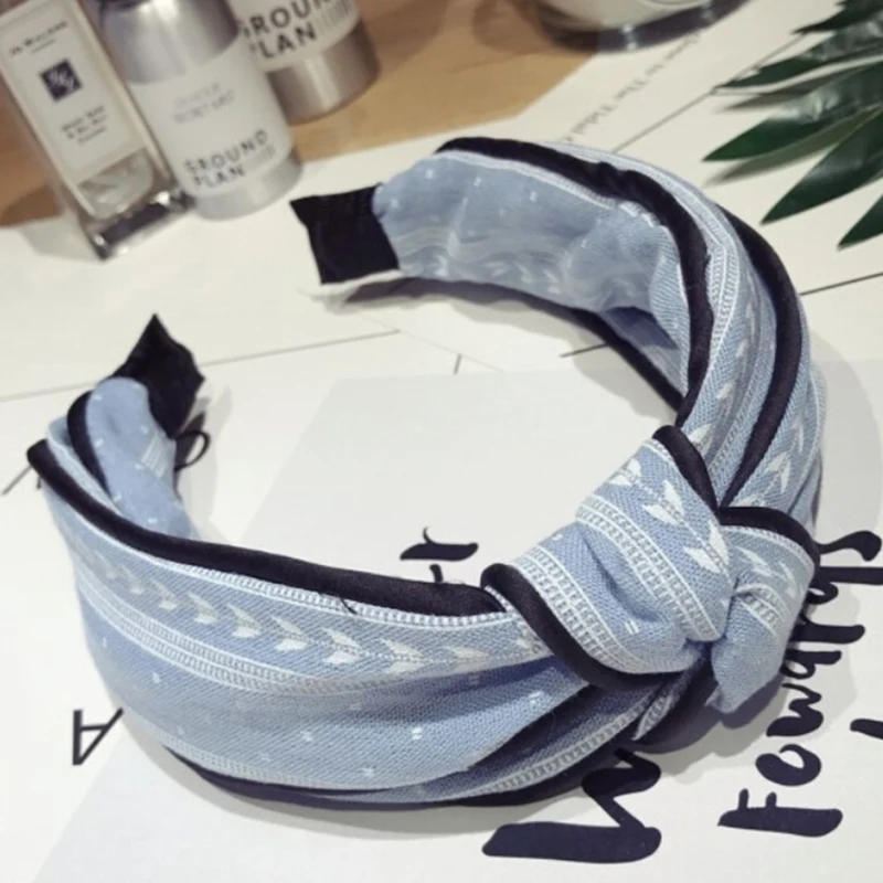 Модная женская повязка на голову Женский Ретро галстук-бабочка для девушек