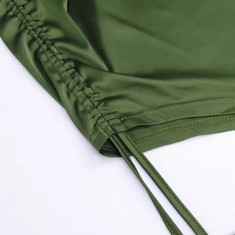 

new winter women's fashion sexy backless lace-up fold open fork smoke plait condole belt skirt dress
