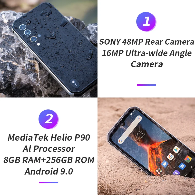 Водонепроницаемый смартфон Blackview BV9900 (8+256 ГБ Android 9.0 4380 мАч 5 84&quot)|Смартфоны| |