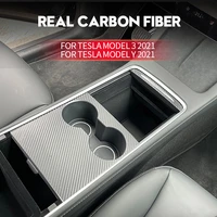 for tesla model 3 2021y 2021 central console film panel anti scratch film carbon fiber interior modification car accessories