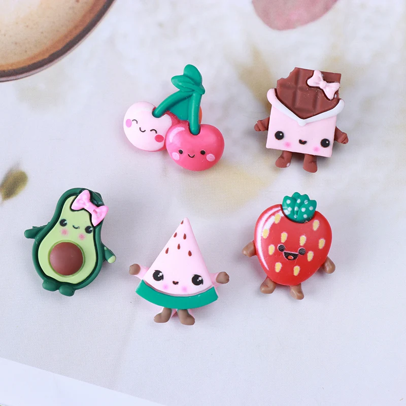 10 шт. кавайный мультяшный Кабошон из смолы с плоской задней стороной в виде