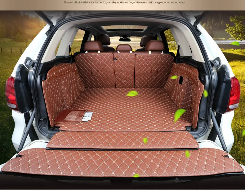 

Free Shipping Special Car Trunk Mats for BMW X5 Durable Cargo Liner Boot Carpets for X5