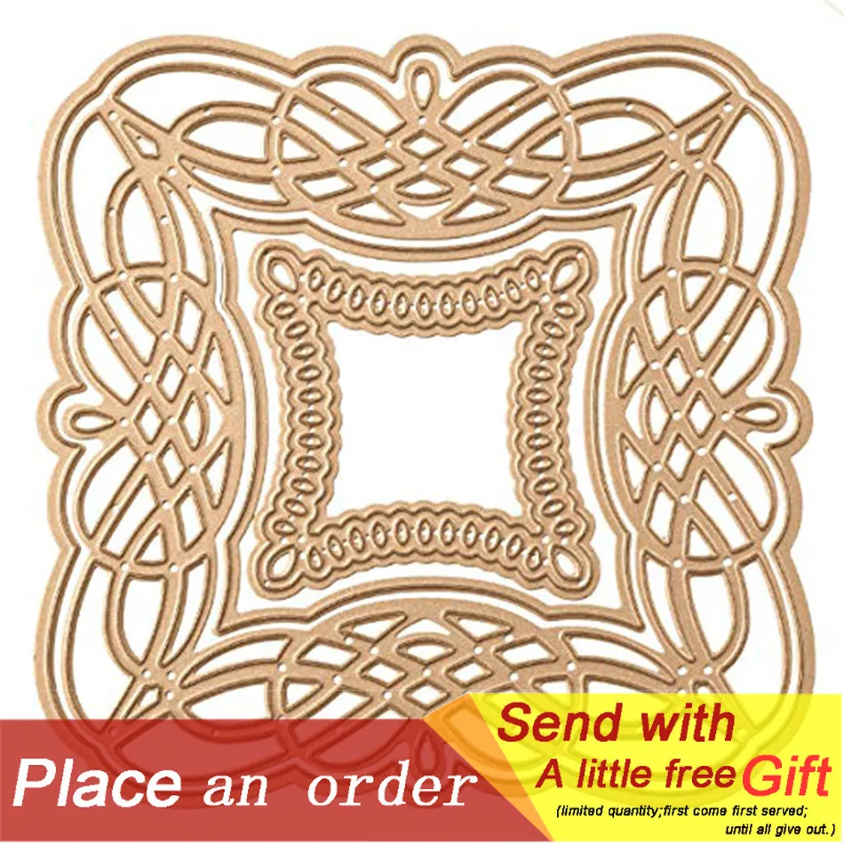

Hollow Frame Background Dies Metal Cutting Dies Frame for DIY Scrapbooking Card Album Embossing Crafts Die Cut New