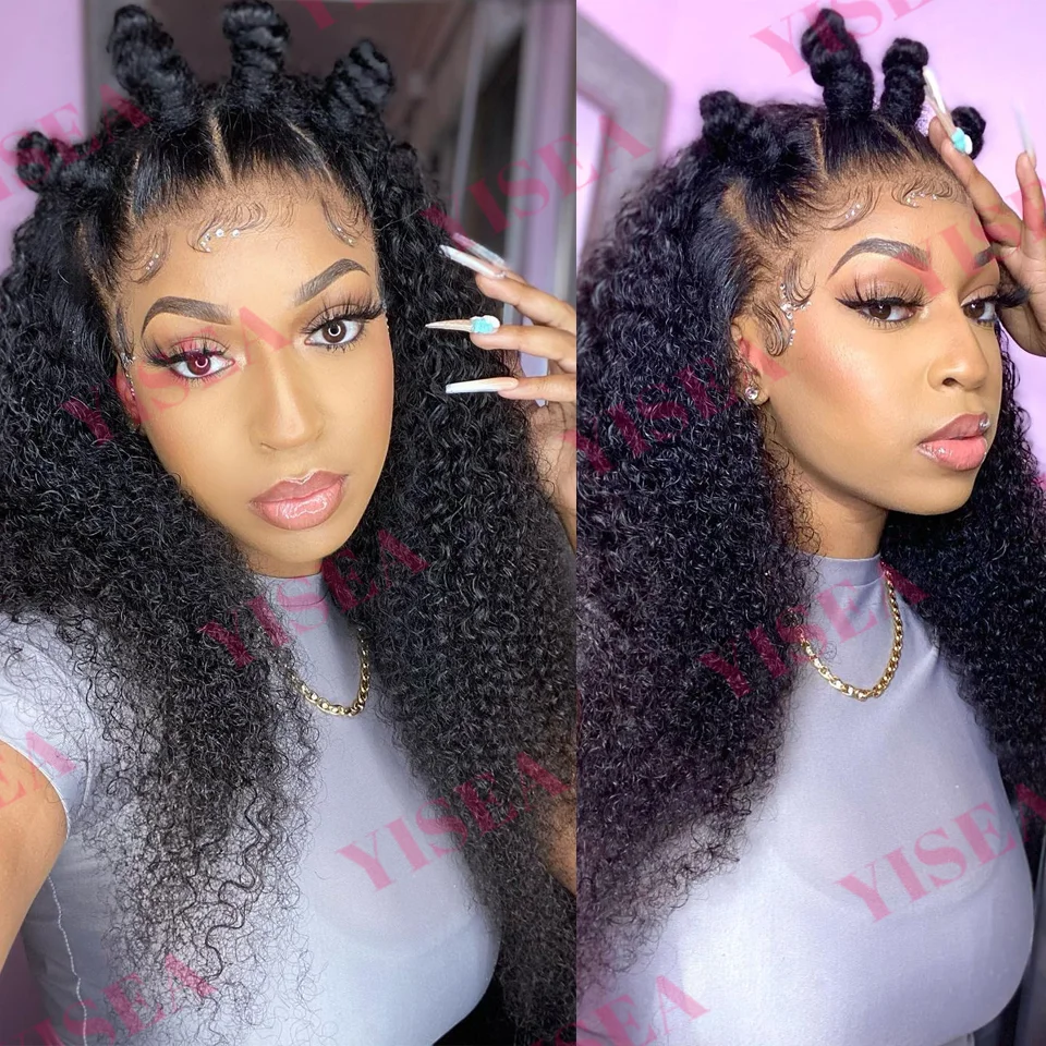 Пупряди Yisea Курчавые Кудрявые пряди бразильские пучки человеческих волос 1/3/4 шт.