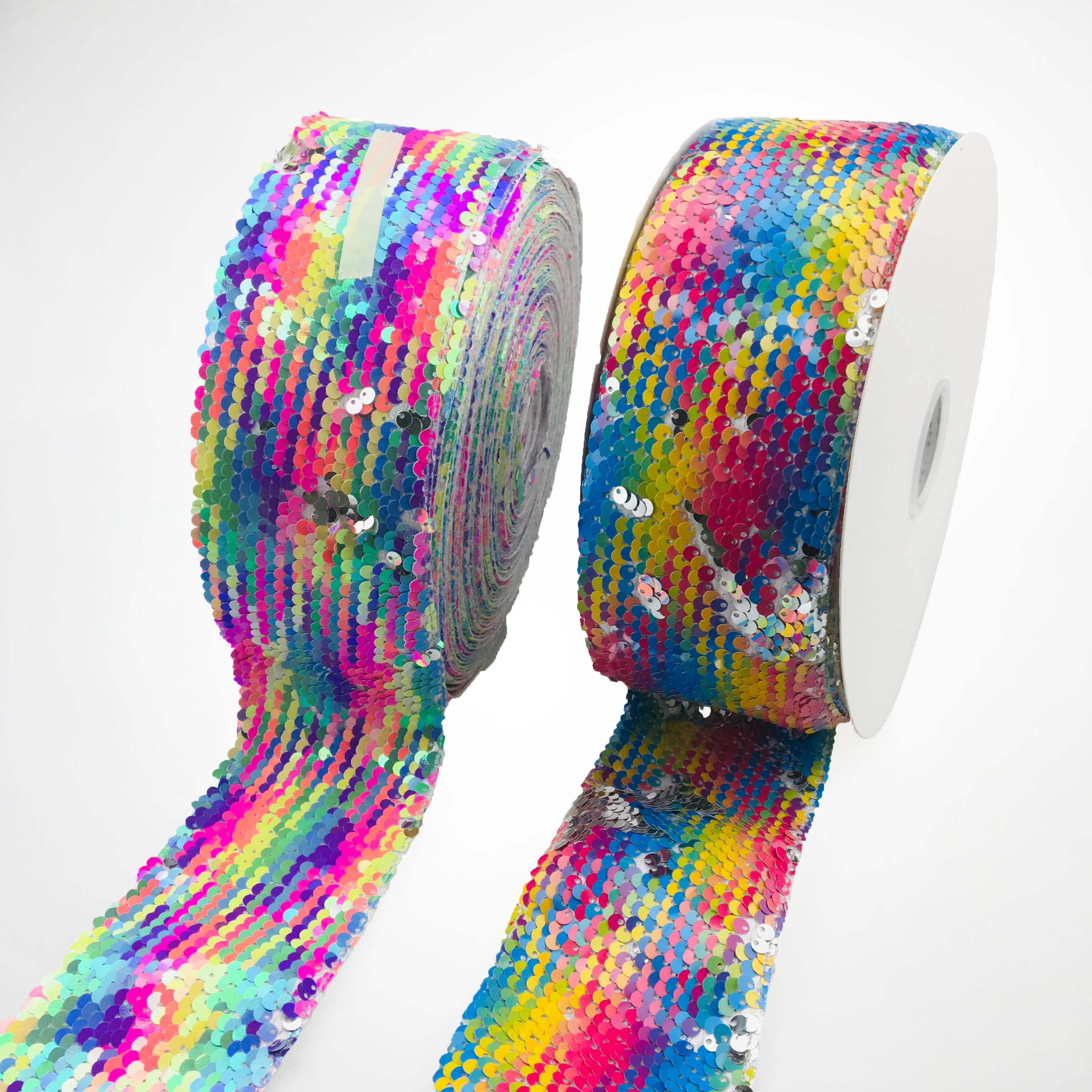 3-дюймовая широкая 75 мм Двусторонняя тканевая лента с блестками | Дом и сад