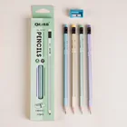 Деревянные карандаши с треугольной ручкой, набор из 12 шт.кор. HB для начальной школы, карандаш для письма и рисования