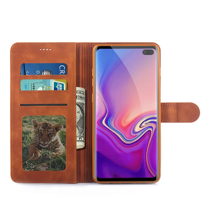 Роскошный кожаный чехол для samsung Galaxy S10 S8 S9 плюс A70s A50s A20s Чехол-книжка с бумажником для Note10 A7 A8 A50 A70 чехол