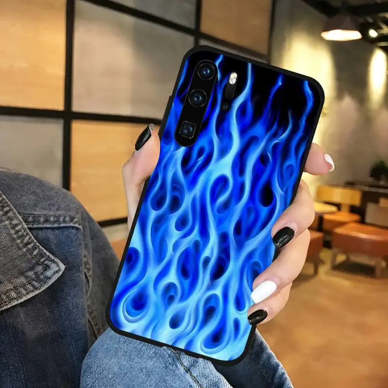 

Flame pattern Phone Case Funda For Huawei P9 P10 P20 P30 Lite 2016 2017 2019 plus pro P smart