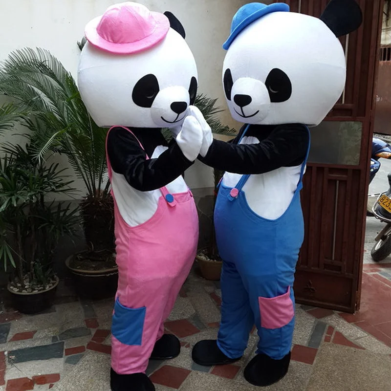 Костюм талисмана панды костюмы для косплея вечерние платья игр одежда рекламы