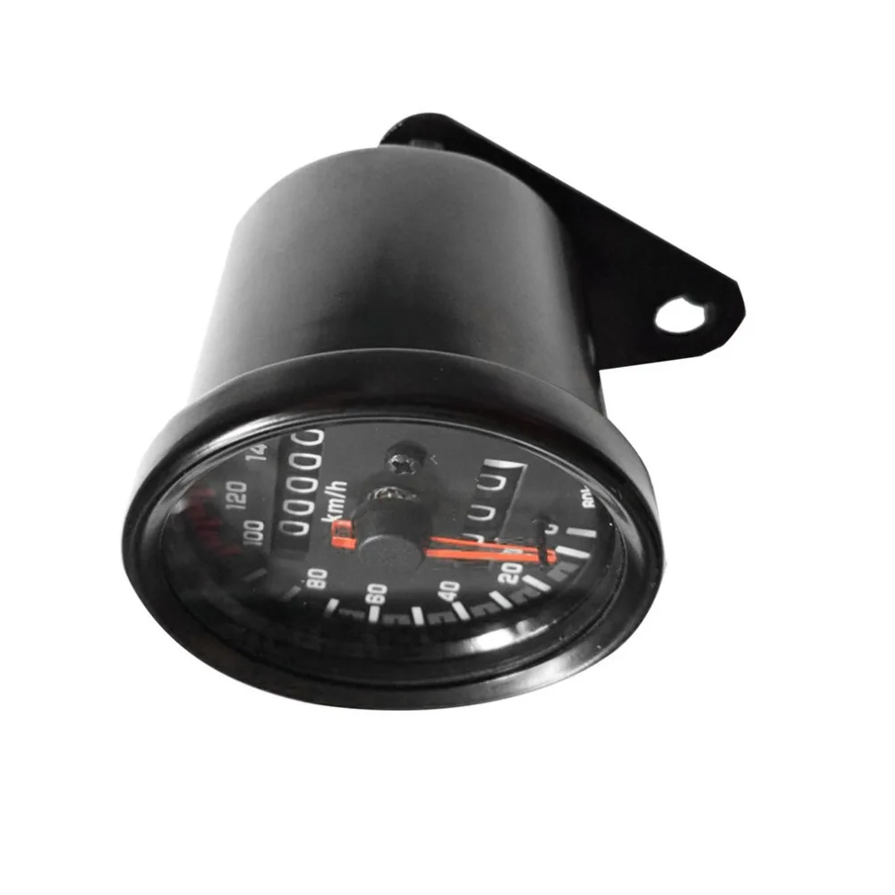 

New Universal Motorcycle Speedometer Odometer Gauge Dual Speed Meter with LCD Indicator Vintage Modification Accessory