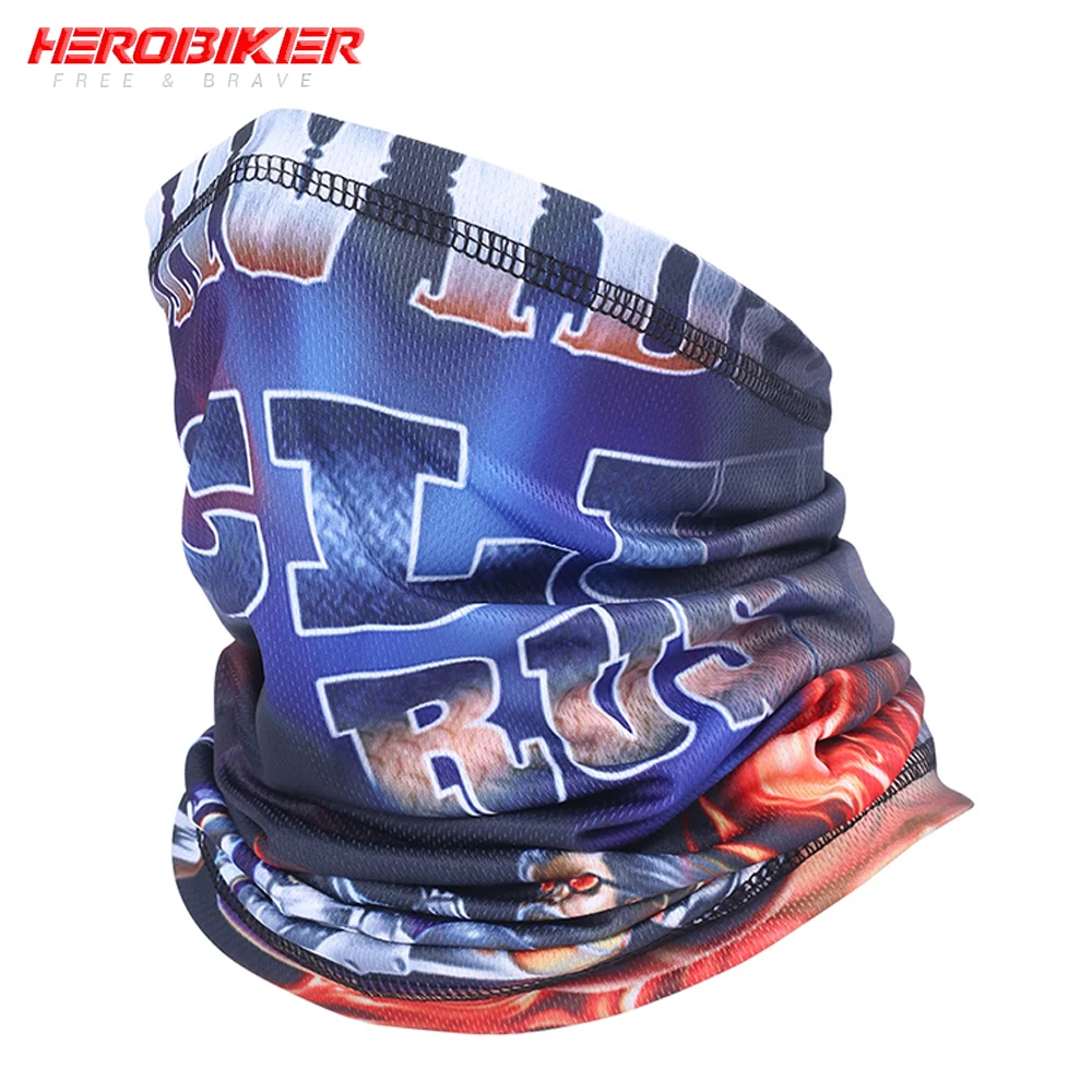 Маска для лица HEROBIKER мотоциклетная дышащая маска езды на велосипеде и лыжах