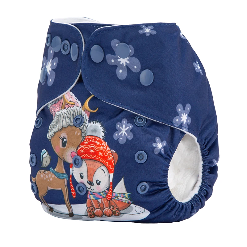 Pa&ntilde;al de Tela con estampado navide&ntilde;o y Halloween para beb&eacute;, pantalones de entrenamiento ajustables e impermeables, respetuoso con el medio ambiente-2