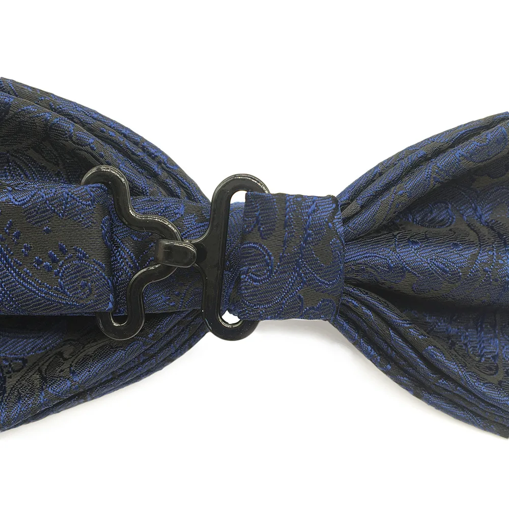 

High-End Men's Dinner Bow Tie Groom Best Man Wine Red Vintage Cashew Flower Butterfly Bow Tie2021