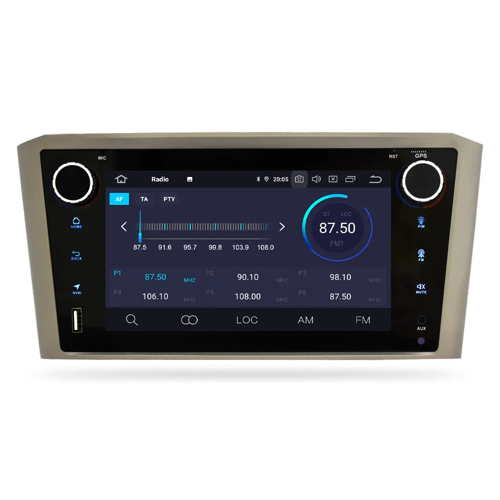 Android 9,0 автомобильный Радио dvd-плеер навигация для Toyota Avensis T25 2003-2008 gps стерео wifi Bluetooth мультимедиа