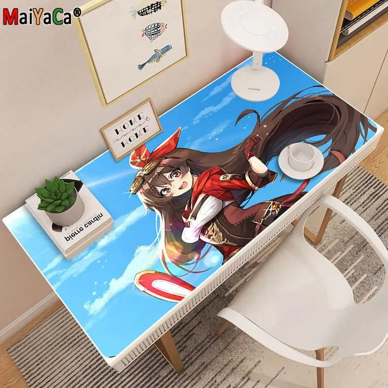 

MaiYaCa Genshin Impact Amber My Favorite Large sizes DIY Custom Mouse pad mat Size for Keyboards Mat boyfriend Gift