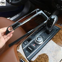 plastic carbon fiber style gear shift frame cover trim for left hand drive newest for maserati levante 2016 car styling