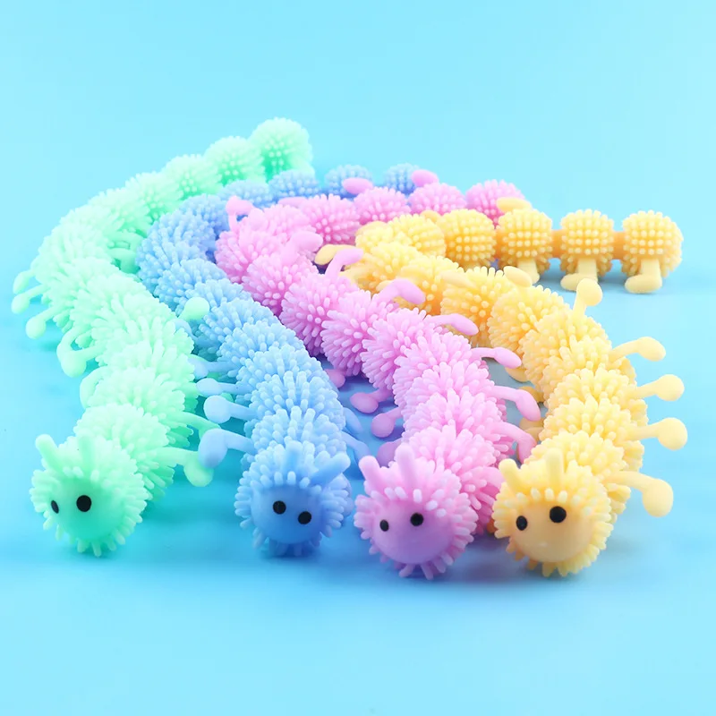 

4Pcs 16 Knots Caterpillars Kids Relieves Stress Toys Physiotherapy Releases Stress Relief Toys Decompression Artifacts J