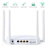 smart wifi wireless router 300mbps 4g router smart wifi routers with 4 external antennas sim card slot 2 4ghz wifi router roller