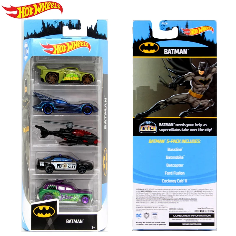 Hot Wheels Оригинал 5 шт./компл. литая металлическая мини модель автомобиля 1:64 детские