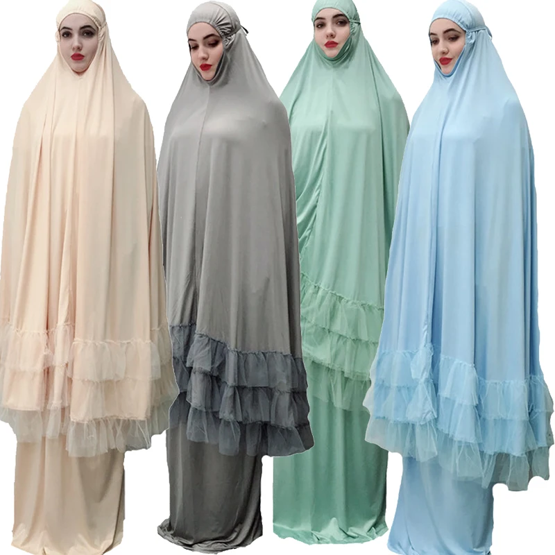 Мусульманская женская молитвенная одежда Khimar юбка комплект длинное платье хиджаб Арабская абайя Jilbab Niqab Afghanistan Clothes For Namaz