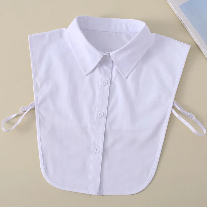 

Aesthetic shirt collar Ladies False Collar for Women Black Removable Collars Girl White Detachable Lapel Choker Necklace