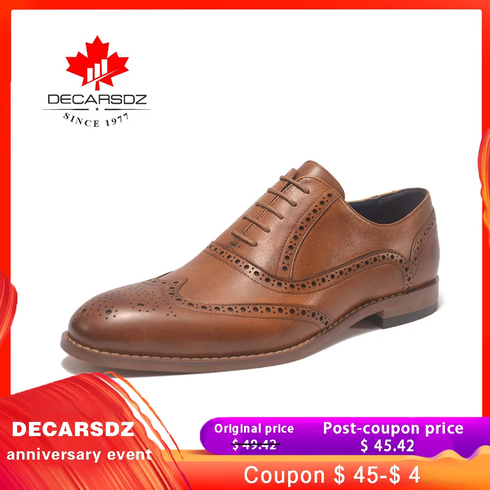 2019 Мужские модельные туфли из натуральной кожи британский бренд официальная