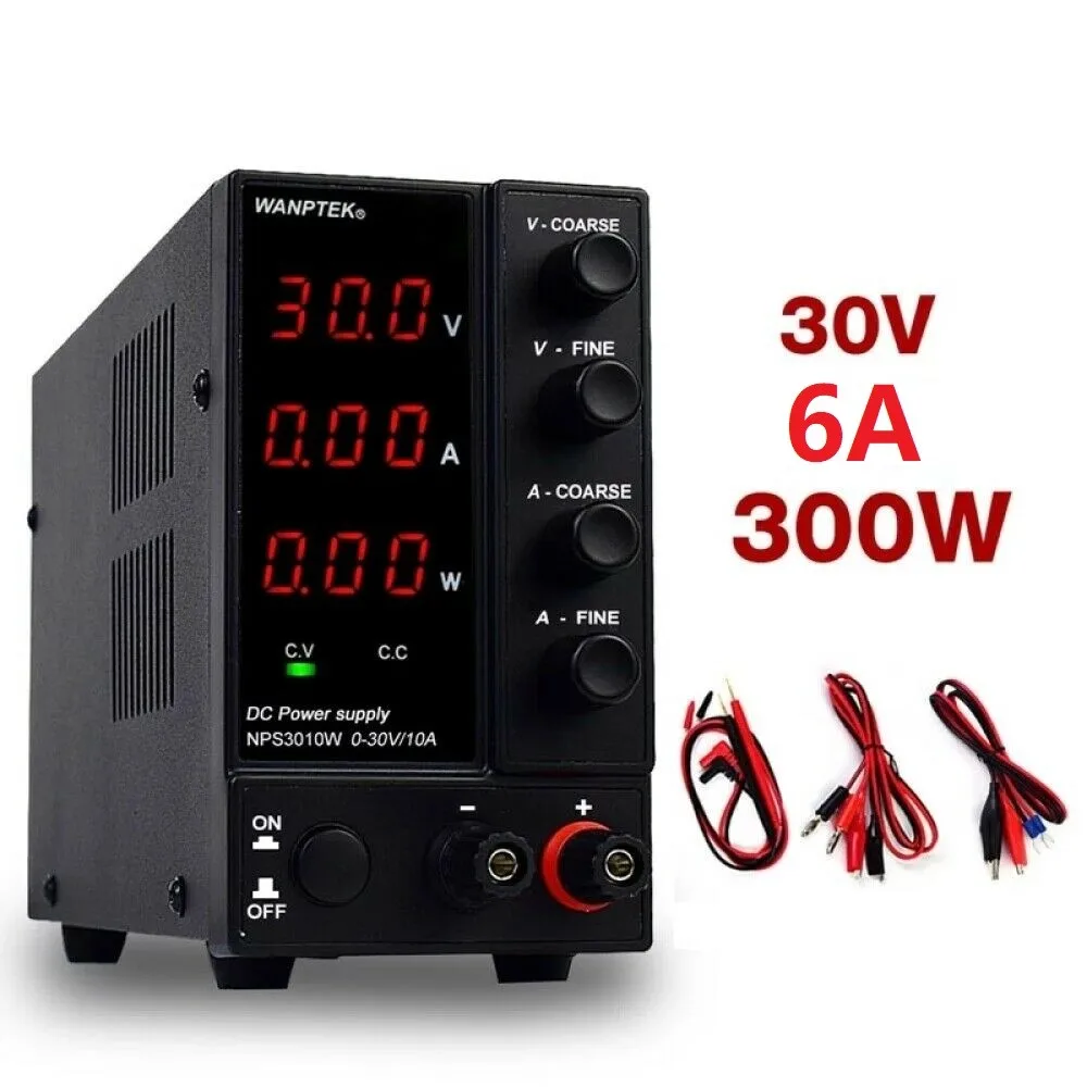 

Adjustable DC Voltage Regulators 6A 10A LED digital laboratory power supply 30V Stabilizers switching power supply 300W AC