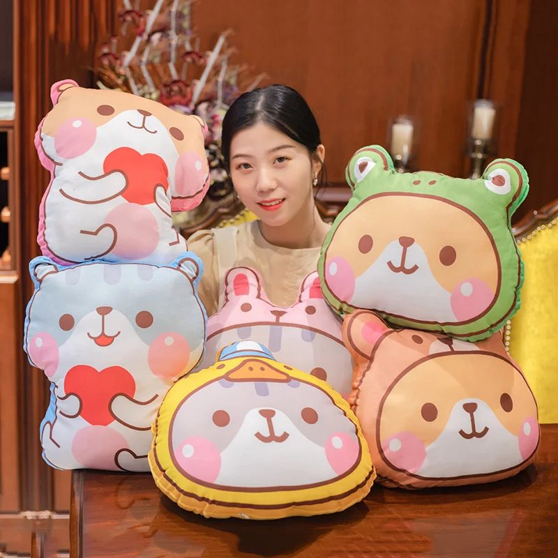 Корейский плюшевый хомяк 40*35 см плюшевая игрушка мягкая подушка для сна