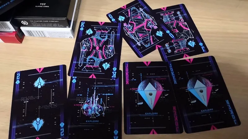 Карточки для игр на велосипеде космос база Вселенная колода покера размер USPCC