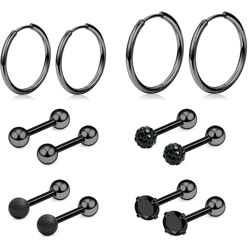 Для мужчин фианиты крошечные шарики завитка ушной раковины Козелка шпильки для