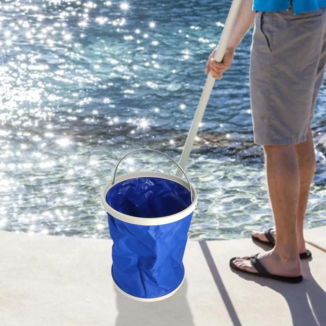 

Retractable Pool Cleaning Kit Storage Bag Swimming Pool With Cleaning Gloves Cleaning Kit High Quality