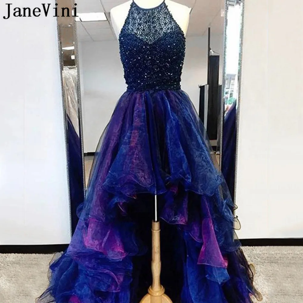 Роскошное красное платье для выпускного jaevini Короткое женское из органзы с