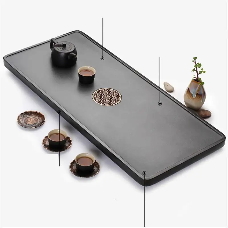 Набор фарфоровой посуды поднос из пла-пластика с высоким содержанием чая кунг-фу