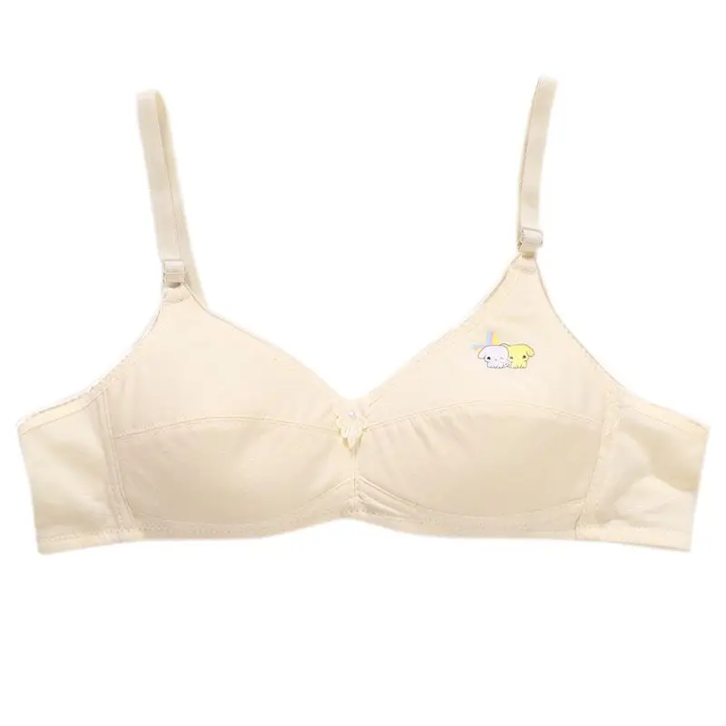 

Бюстгальтер для девочек-подростков, мягкий, хлопковый, без стальных колец, регулируемое нижнее белье для подростков