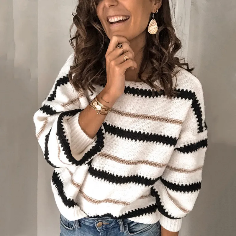 Осенние пуловеры женские мягкие свитера с круглым вырезом шикарный женский