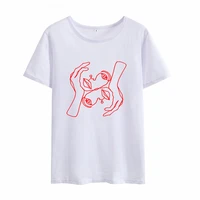 summer oversized t shirt clothing crop top vintage anime tshirt for women kawaii white t shirts clothes manga plus size clothes