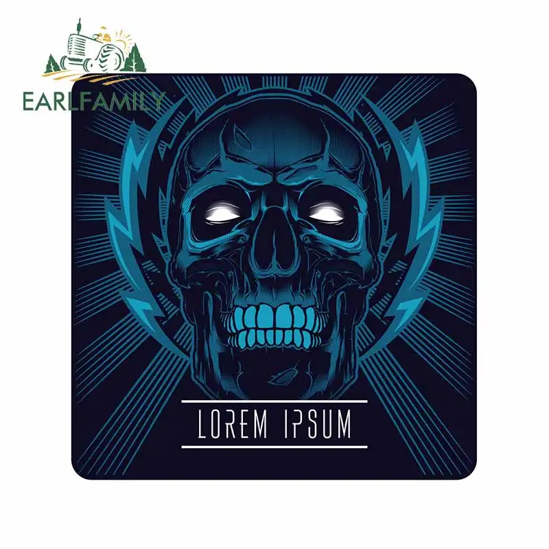 

EARLFAMILY 13 см x 13 см для электрического черепа, Стикеры для автомобиля, солнцезащитные наклейки, граффити, автомобильные аксессуары, 3D виниловы...