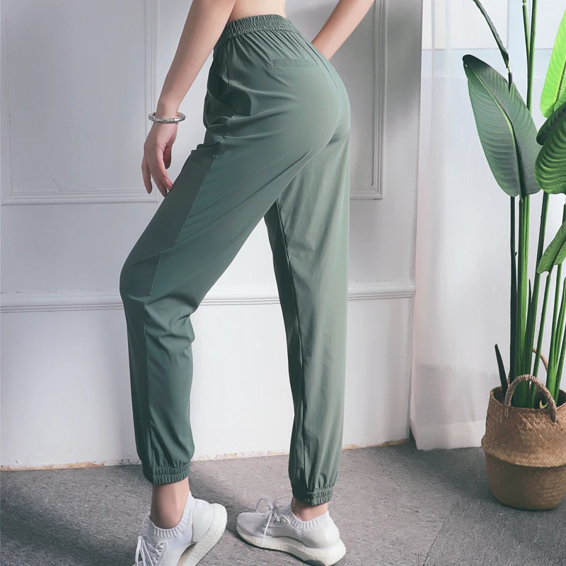 Женские Штаны Для Йоги Спортивная одежда для бега спортивные штаны Свободные повседневные штаны для тренировки бега легкие быстросохнущие штаны для йоги
