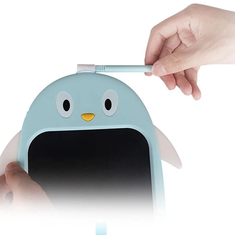 

2set Mini LCD Writing Color Board Children's Penguin Color LCD Digital Drawing Writing Tablet Pink & Blue