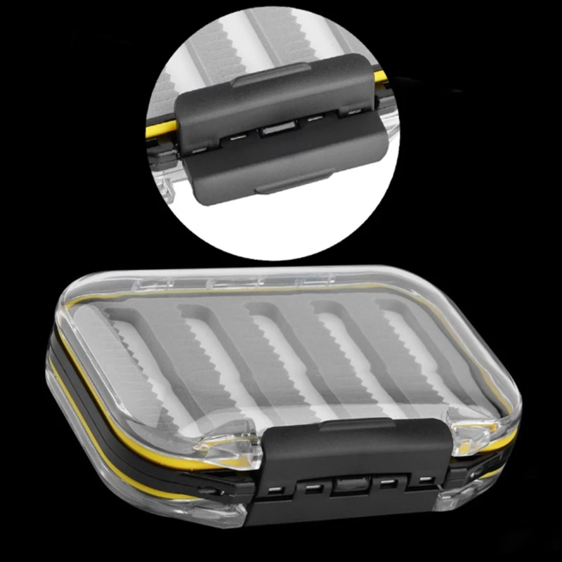 Transparent Double-Sided Fly Box Fishing Double Open Face Gear | Спорт и развлечения
